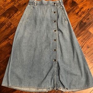 Liz Claiborne Maxi Jean Skirt